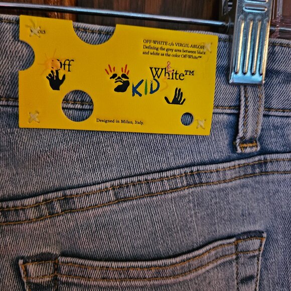 OFF-WHITE™ KIDS DENIM PANTS Sz 8 Retail $ 450.00 - Picture 9 of 9